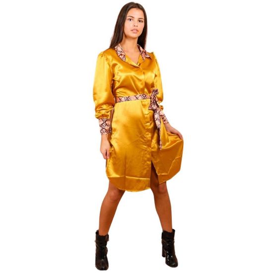 Satin dress Gold