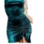 Velvet dress-Green