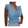 Frill top-light blue