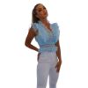 Frill top-light blue