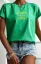 green slogan T-shirt 